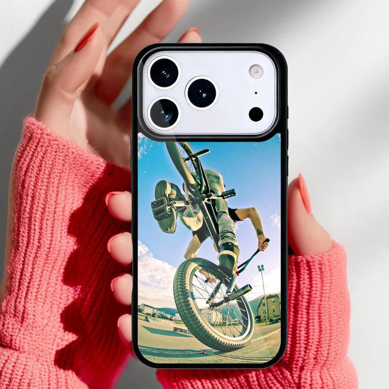 Чехол для телефона BMX Велосипед Экстремальный спорт для iPhone 17 16 15 14 13 Pro Max Задняя крышка для 12 11 Pro Coque