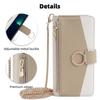 For Samsung Galaxy S24+ Zipper Pocket Phone Cover Crossbody Case with Makeup Mirror
