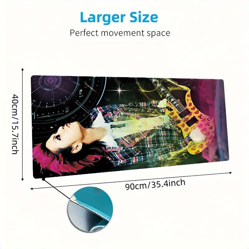 X JAPAN hide Mouse Pad, Large Gaming Desk Mat, Non-slip XXL Mousepad for Laptop & Tablet, Mini PC Playmat with Stitched Edges