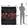 AC/DC Black Ice Silky Supersoft Blanket
