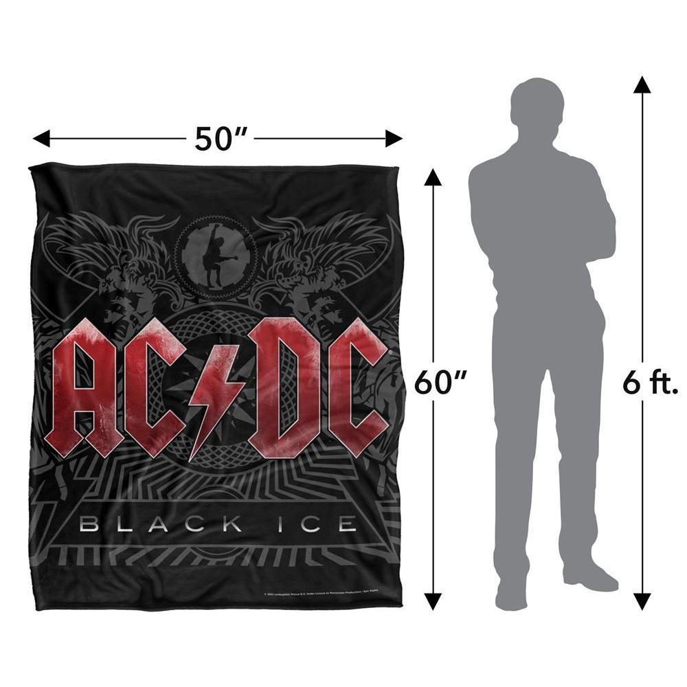AC/DC Black Ice Silky Supersoft Blanket