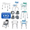 4 Pcs Rubber Slope Rubber Tip Non-slip Protector Cap Cabinet Legs Mat Shower Chair Leg Cap Bathroom