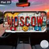 Металлический настенный декор 'Автомобильный номерной знак' 15x30см