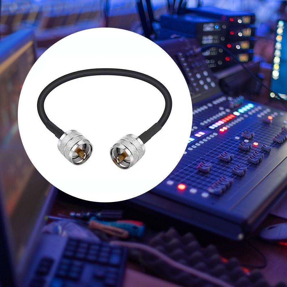 30cm/50cm/1m UHF Male to Male Connector Brass Copper RF Coaxial Pigtail Jumper Adapter