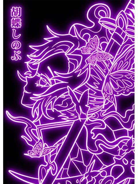 Неоновый стиль, убийца демонов, печать плакатов, японское аниме Zenitsu Agatsuma, рисунок на холсте, настенная живопись, картина для гостиной, домашний декор, без рамки