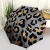 1pc Leopard Print Automatic Open/Close Umbrella, Halloween &  Gifts - Ideal for Daily, Formal, Party Use, Durable Canopy yy251011021