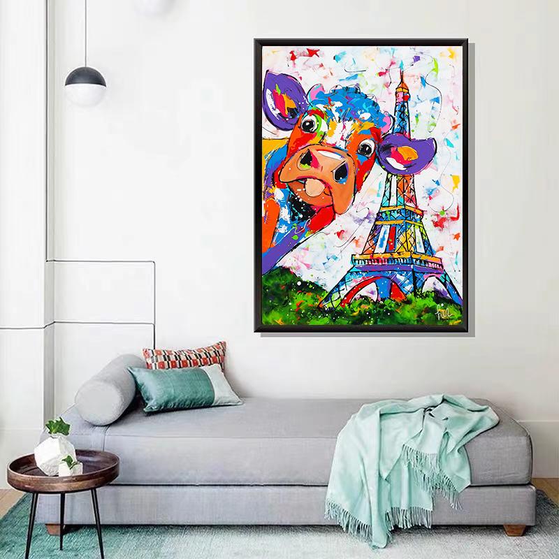 Nordic Minimalist Color Картина маслом Плакат Вертикальная стена Проход Коридор Входная дверь Подвесная картина Фон Стена Дом Без Рамы