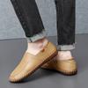 Осенняя мужская повседневная обувь из мягкой кожи ручной работы, мужская стильная обувь, удобные мужские дышащие мужские лоферы, кроссовки большого размера