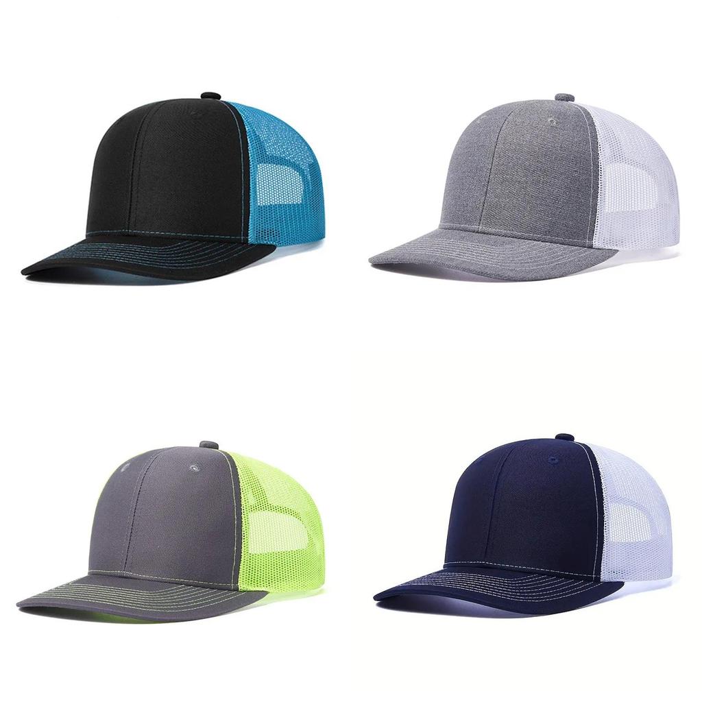 Бейсболка с широкими полями и дышащей сеткой для защиты от летнего солнца Мужской уличный стиль