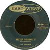 7-дюймовая пластинка KINGSMEN - Better Believe It / Week End 45EW115 EastWest 1958 US Рок Б/У