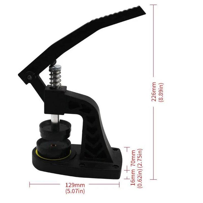 Инструмент для прессования часов с набором инструментов для замены батарейки для часов, 12 штампов, ручной пресс для стекла, передней и задней крышки корпуса часов, винтовой пресс