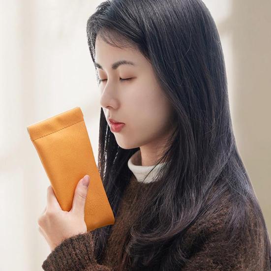 Портативная сумка для хранения очков с автоматическим замком, мягкий чехол из искусственной кожи для солнцезащитных очков, органайзер для очков для женщин и мужчин с близорукостью