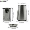 BORREY фильтр для кофе из нержавеющей стали, многоразовый шейкер для кофе, шейкер для шоколада, сахарная пудра, просеиватель для муки, кофейные инструменты