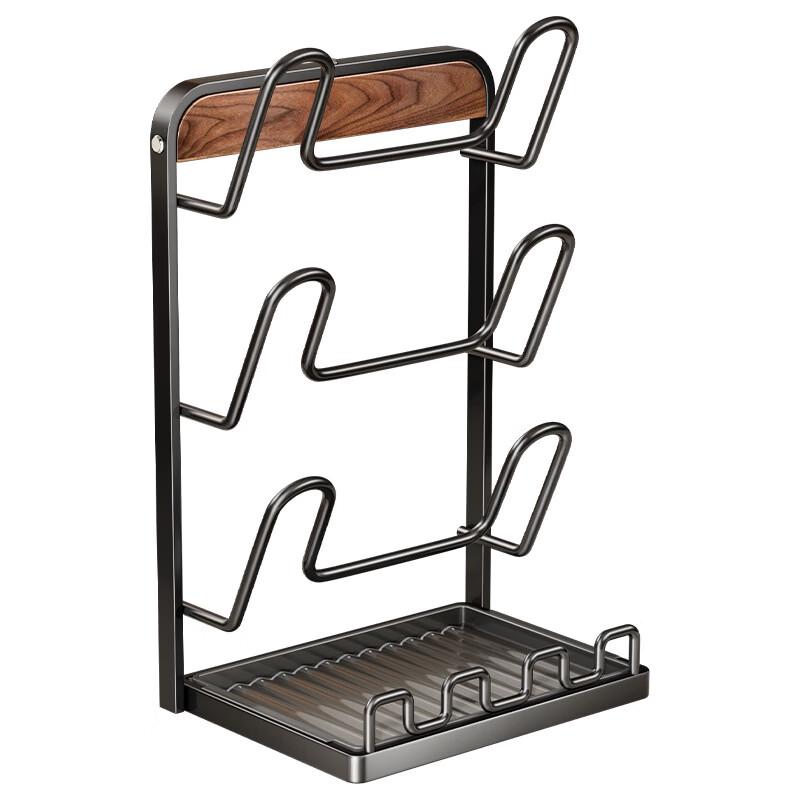 Multi-functional Countertop Pot Lid & Utensil Organizer