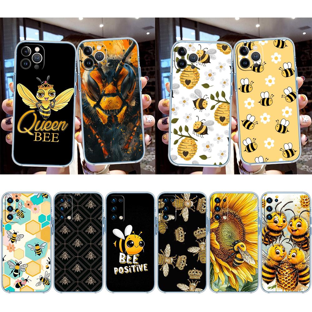 RA3 Art Bees Cartoon Phone Case for Motorola Moto G10 G20 G30 G31 G32 G34 G35 G41 G42 G50 G51 G52 G55 G60 G60S G62 G71 G72 G75