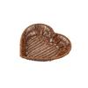 Simulation Rattan Heart-Shaped Woven Storage Basket Large Capacity Serving Display Basket  Desktop