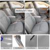 Front Driver Bottom Perforated Replacement Microfiber Leather Seat Cover Gray Compatible with Lexus ES300 ES330 2002 2003 2004 2005 2006