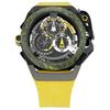Mazzucato Мужские часы Rim Monza Reversible Chronograph с двумя циферблатами и автоматическим механизмом F1-YWBLK