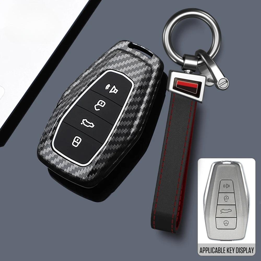ABS Углеродное волокно Чехол для ключа автомобиля для Geely Coolray X6 X7 EX7 Emgrand Global Hawk GX7 Пульт Аксессуары