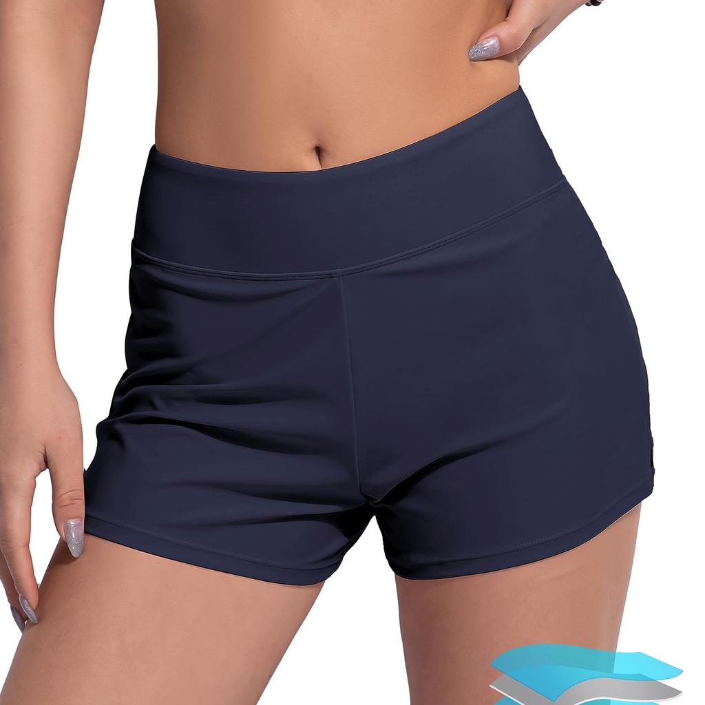 Женские эластичные брюки для йоги и фитнеса, пляжные брюки для плавания, плоские угловые менструальные физиологические брюки