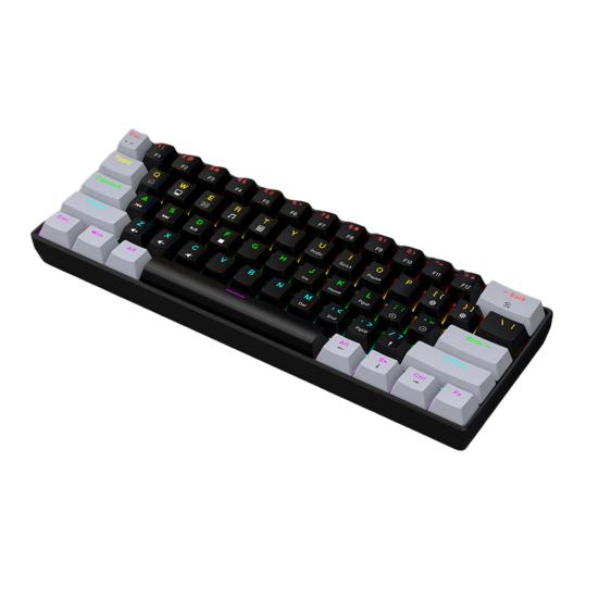 Проводная механическая игровая клавиатура с RGB-подсветкой, эргономичный дизайн, 61 клавиша, компактная мини-проводная офисная клавиатура для ноутбука