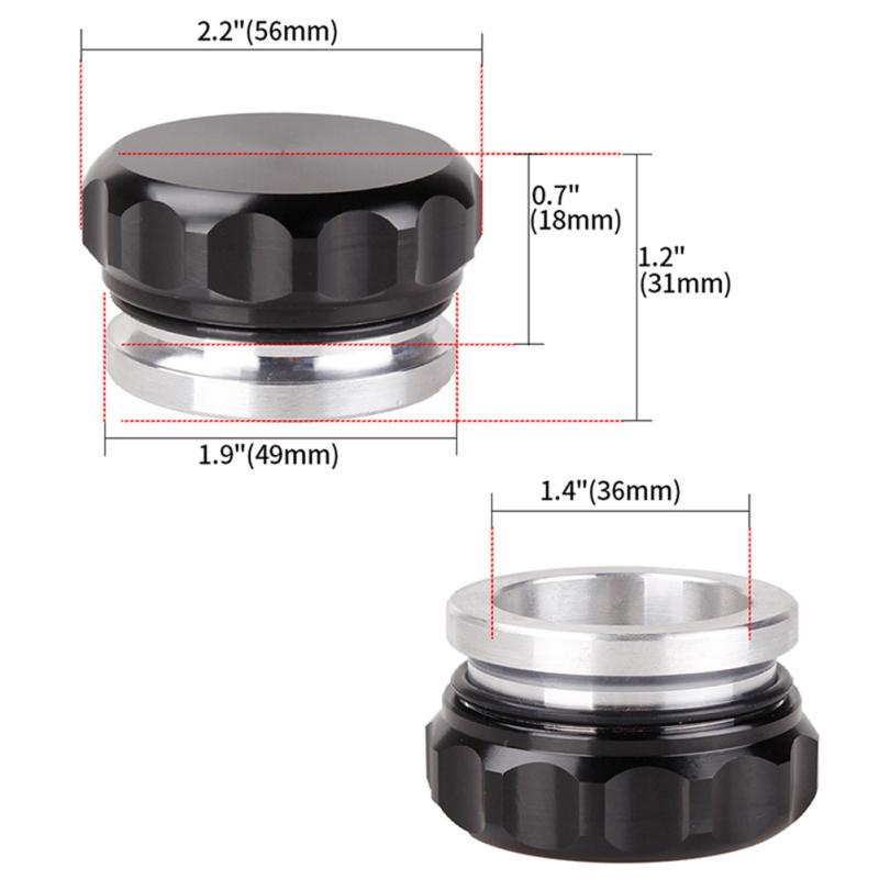 Car Welding Filler Neck Cap Water Tank Cover Kettle Oil Fuel Tank Cover Aluminum Alloy Modification