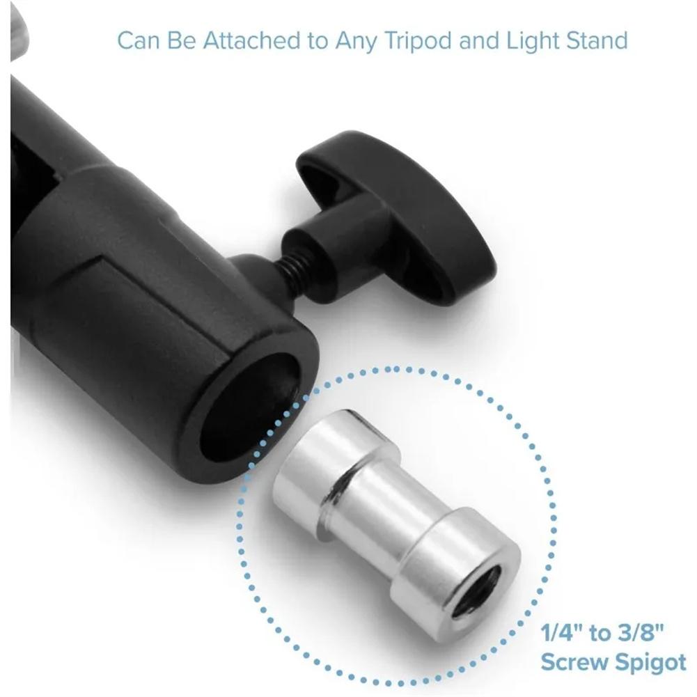 Lamp Mount Universal Flash Lamp Mount Easy To Install Stand Holder With 1/4” 3/8” Screws Compatible?for Studio Light E Holder