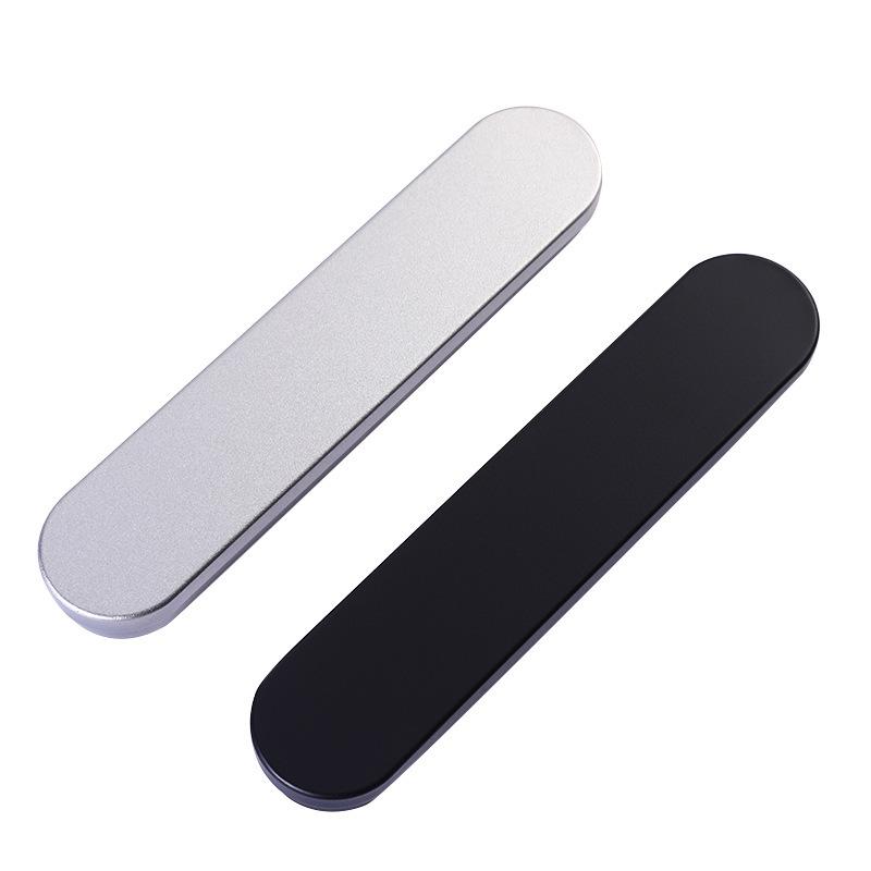 Креативный металлический пенал: Черно-серебряная прямоугольная жестяная коробка-раскладушка для студентов