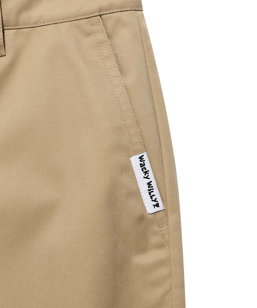 WACKY WILLY Cotton Bermuda Shorts Beige