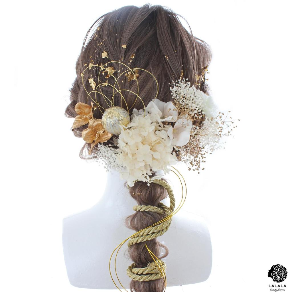 Beauty Gorgeous Hair Ornament Perfect for Entrance Fireworks and 20th Birthday Gatherings 2150 [LALALA Flowers] Coming-of-age Ceremonies, Graduations,