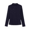 High Neck Mesh Base Shirt for Women In Autumn Winter Sparkling Silk Long Sleeved Western-style Small Shirt Shiny Mesh Top for Women Shirt