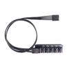 PWM Temperature Control Fan Hub Extension Cable Mainboard CPU 4 Pin Adapter Cable Computer Case 4 Pin Power Cable Connector