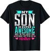 Y Son Is Super Awesome And I Am His Lucky Mother Funny T-Shirt Classic T-shirt