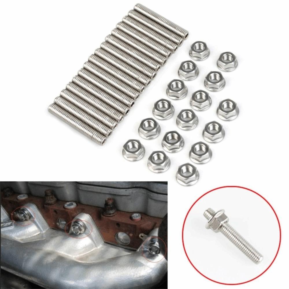 Stainless Steel Stud Kit Heavy Duty Automotive Exhaust Parts Engine Replacement