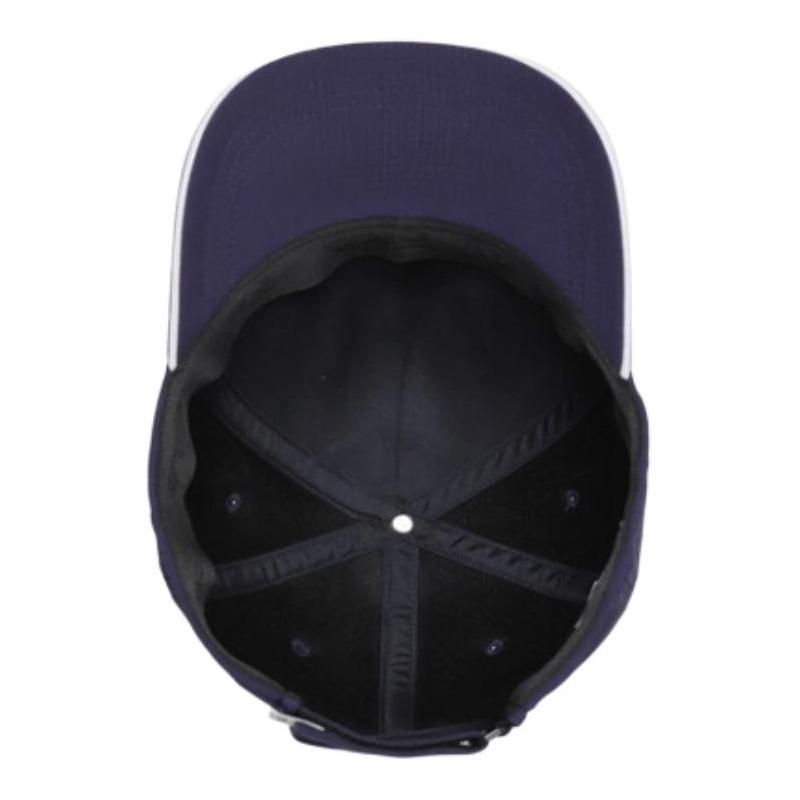 FILA Brand Logo woven design F-Box nylon baseball cap, same style for men and women, blue/dark navy blue 1100FS262CP11X002472