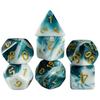 DND Game Dice 7pcs Polyhedral Double Colors Dice with Tube for D&D RPG Party Entertainment Game Supplies