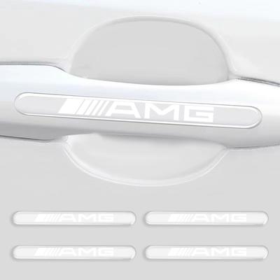 4 шт. Защитная наклейка на ручку двери автомобиля Автостайлинг Для Mercedes Benz AMG GLC GLE CLA W204 W205 W203 W211 W212 W213