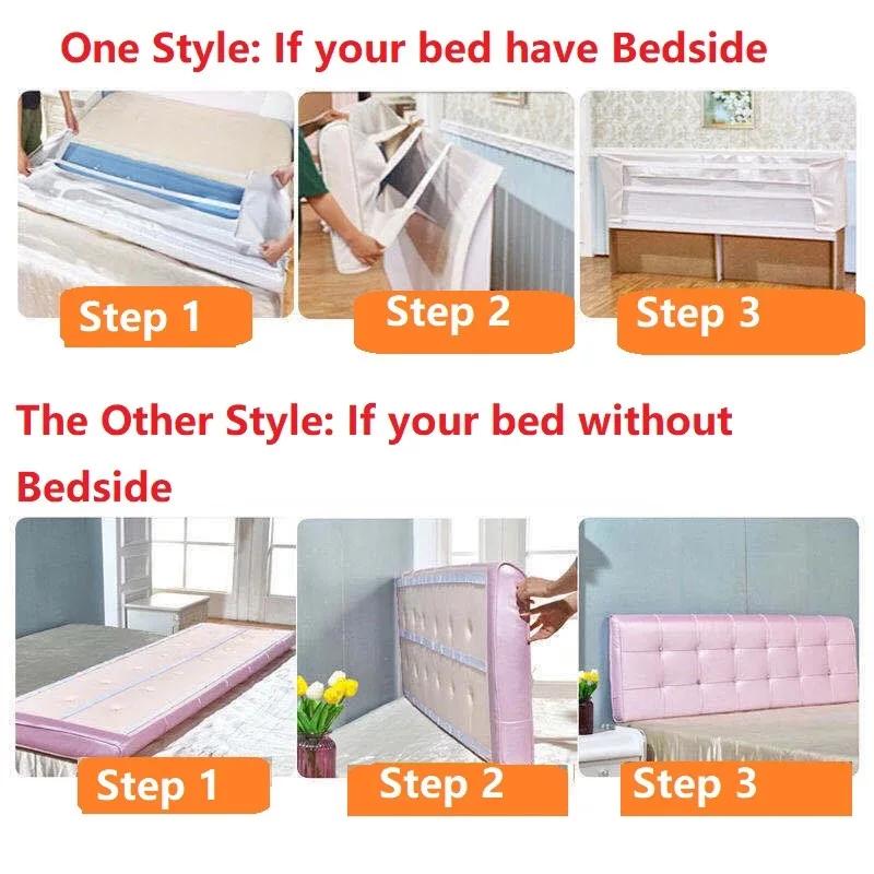 Модная высокоэластичная губчатая подушка для изголовья кровати размера King Queen, съемный бархатный чехол для изголовья кровати, подушка для изголовья кровати