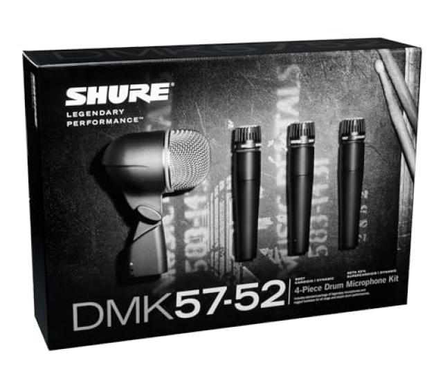 SHURE drum microphone kit (SM57 x 3, BETA52 x 1, mount kit, carrying case included) DMK57-52-J [Manufacturer's warranty 2 years]