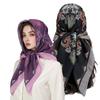 New Fashion 90X90cm Printed Women Scarf Pashmina Silk Scarf Square Shawl Decorative Headband Neck Luxury Design Bandana
