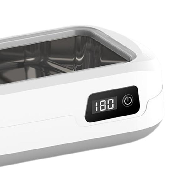 Yousheng Ultrasonic Cleaning Machine 49000Hz Wave Deep Clean 640ml Stainless Steel Sink 4 Modes Glasses Jewelry Daily Item Cleaner