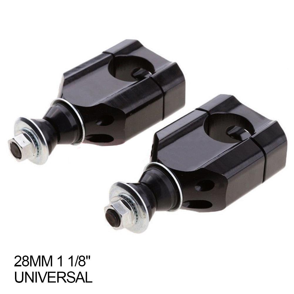 2 шт., 28 мм, алюминиевый универсальный руль с ЧПУ для мотоцикла, толстая планка, зажимы для крепления, стояки, подъемник для велосипеда-байка, мотоцикла 1 1/8 дюйма