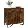 VidaXL Buffet Smoked Oak 79.5x35.5x74.5 Cm Engineered Wood 848546