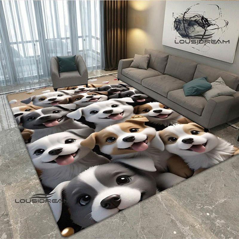 3D Cute dog printed carpet kitchen mats Non -slip carpet outdoor carpets area rug bedroom decor pink room decor birthday gift