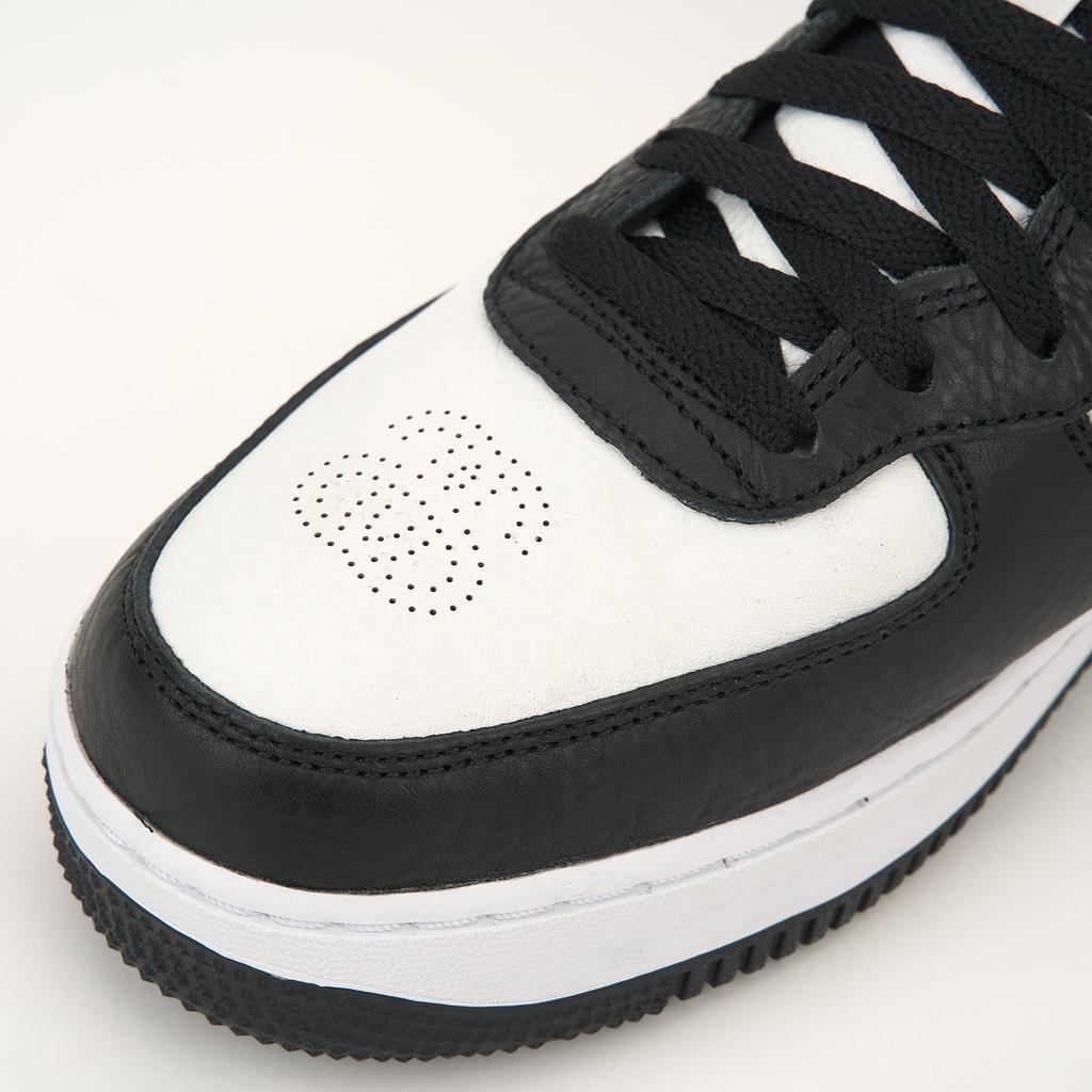 Stussy x Nike Air Force 1 Mid Черно-белые кроссовки унисекс DJ7840-002