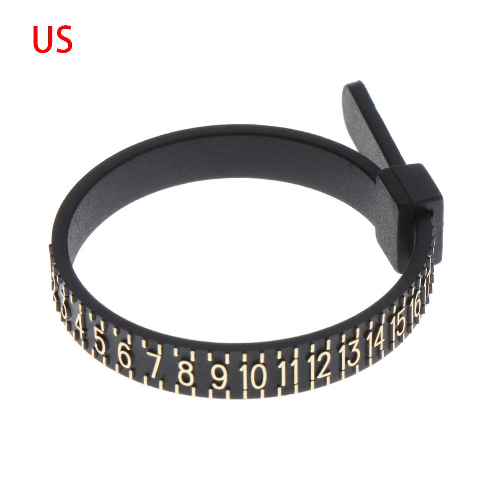 British/American Sizes A-Z Wedding Ring Band Finger Gauge Ring Sizer Measure Genuine Tester