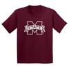 Детская футболка с основным логотипом Mississippi State Bulldogs - Бордовая