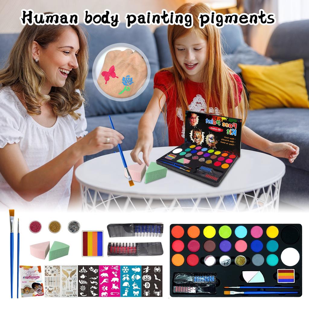 Набор для рисования на лице для росписи тела Набор материалов для росписи тела вручную