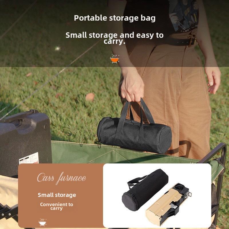 Портативная складная ветрозащитная газовая походная плита с магнитным поджигом