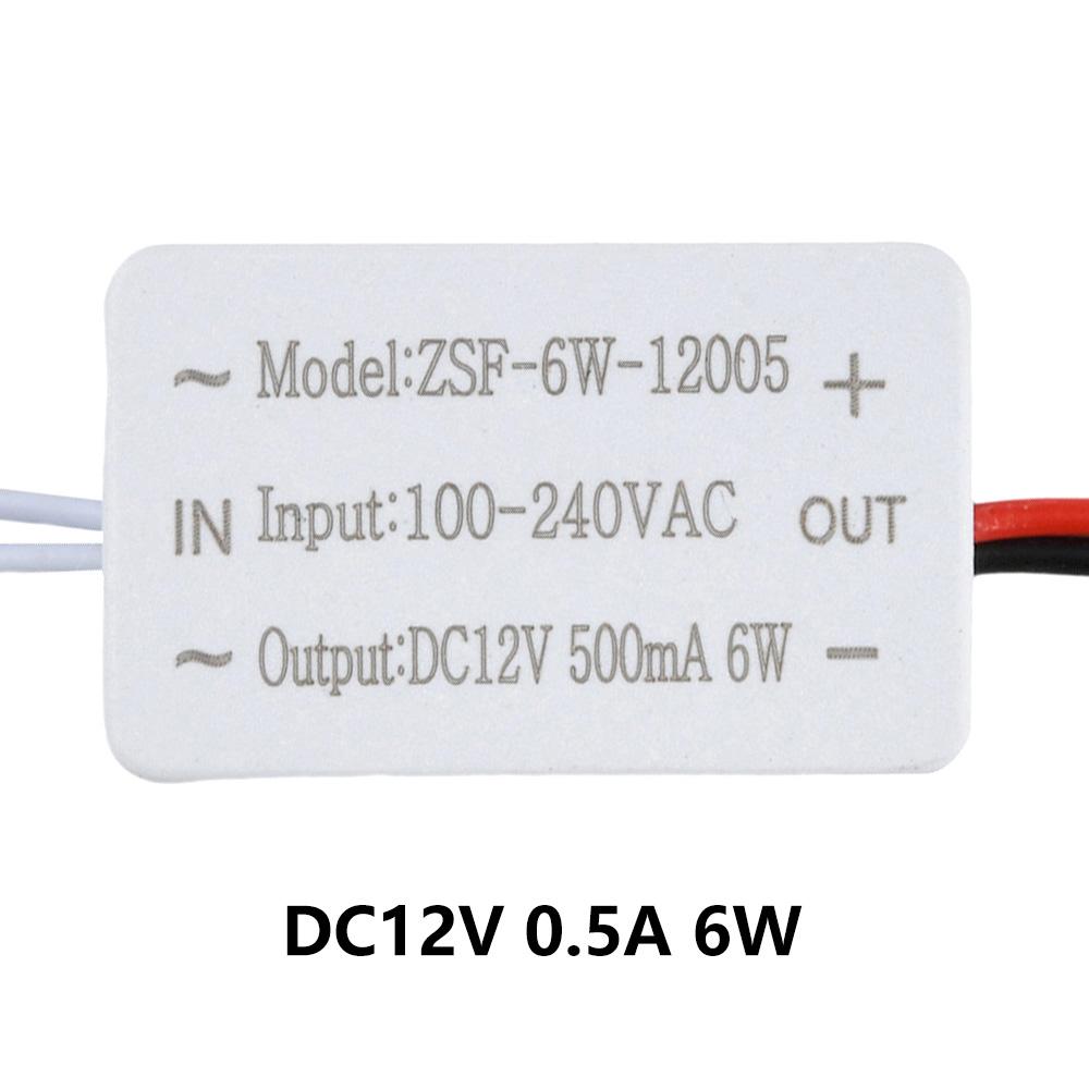 Светодиодный драйвер AC 100-240V в DC 12V, Трансформатор для освещения 6W 12W 18W 24W 36W 48W 60W для ленты, Адаптер питания для ремонта дома